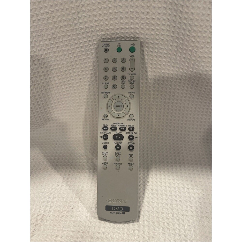 Sony RMT-D180A DVD Remote OEM Original Tested Working w Batteries